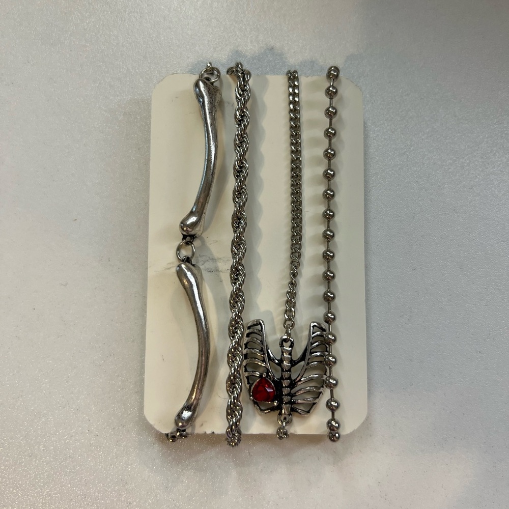 ‘Till Death Do Us Part’ Silver Stack Bracelet Set